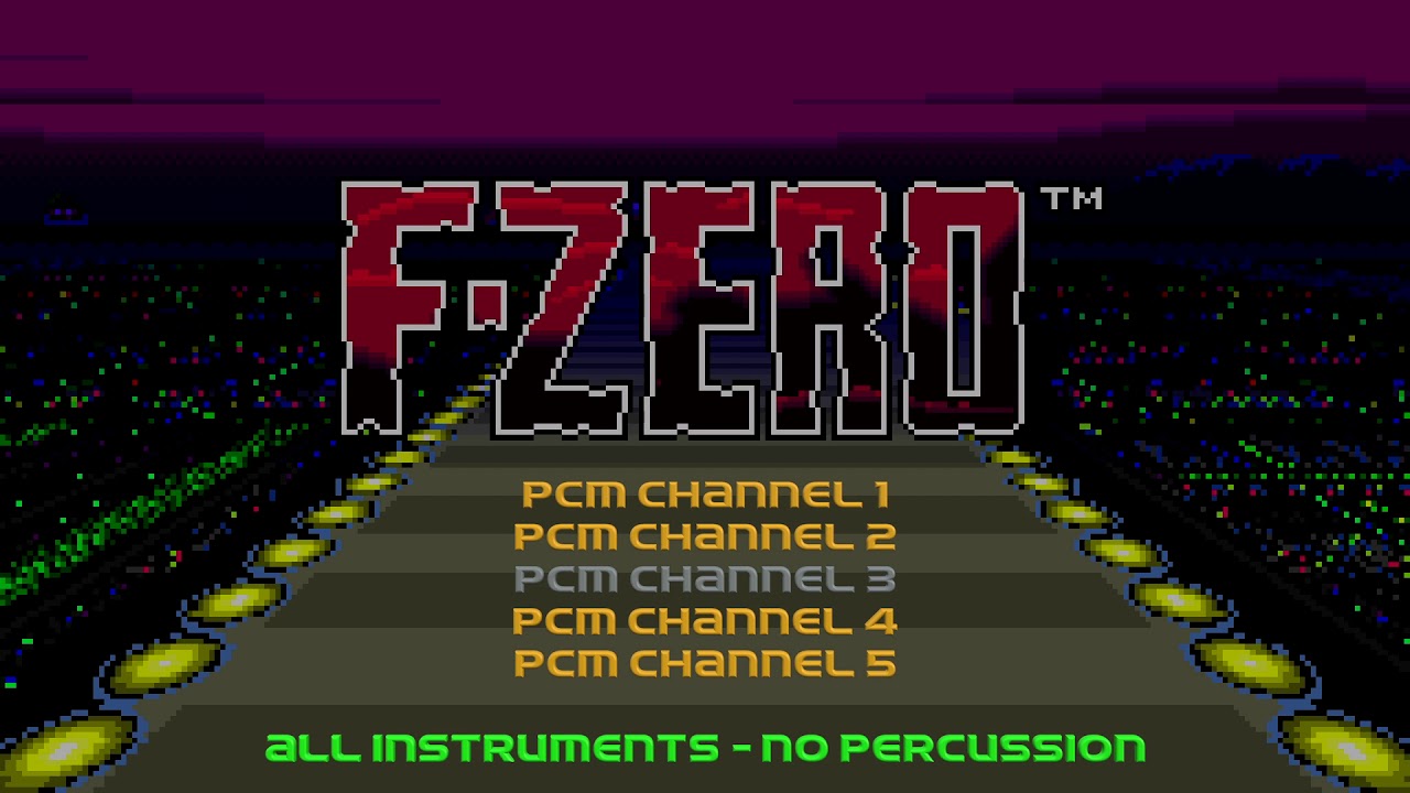 F-Zero (SNES) - Port Town Sound Channel Test (HD)