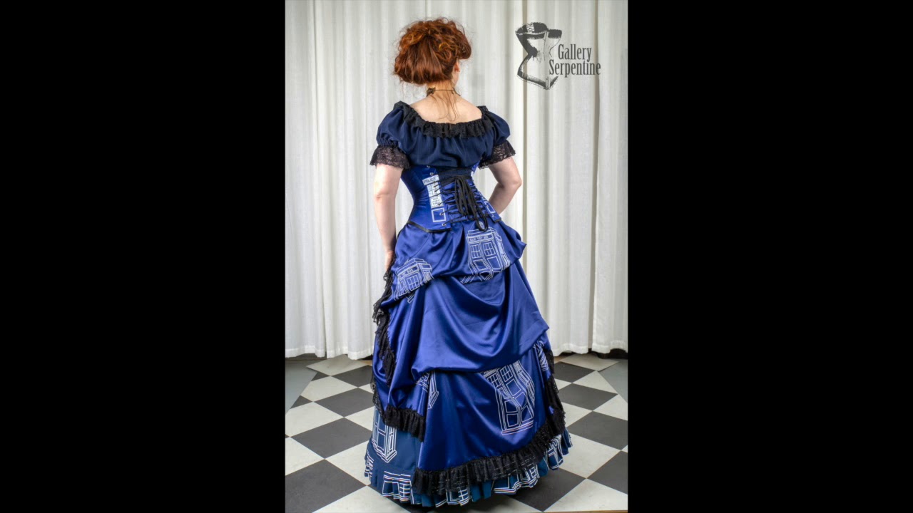 Tight laced Tardis Victorian Fantasy Gown
