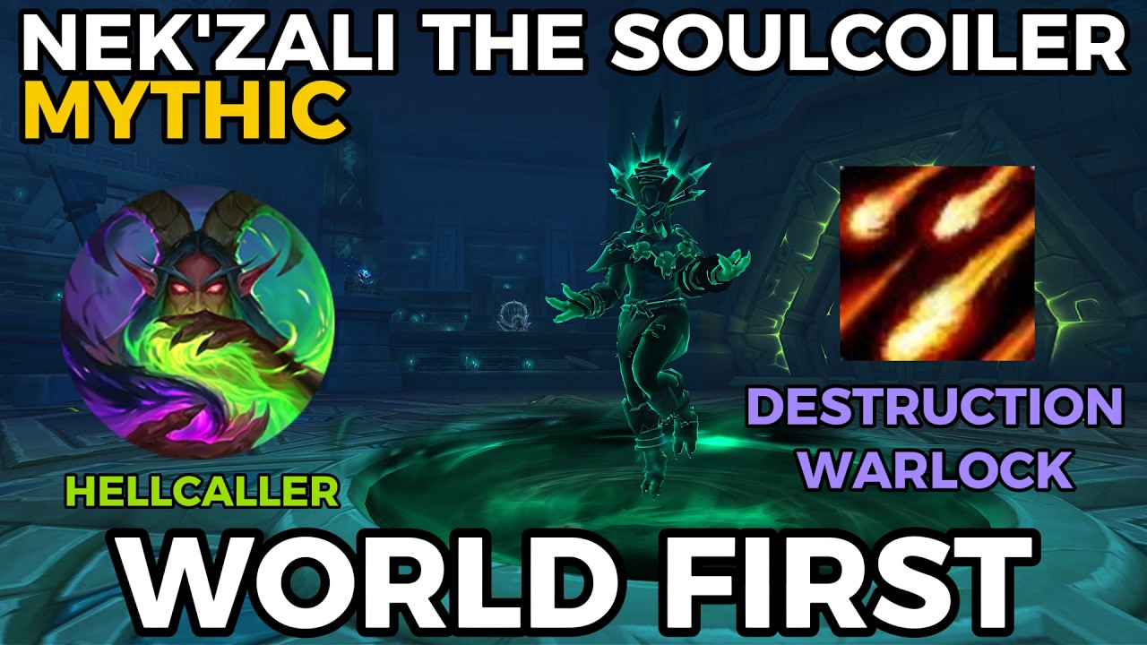 World First! Consequence vs. Mythic Nek'zali the Soulcoiler | Hellcaller Destruction Warlock PoV
