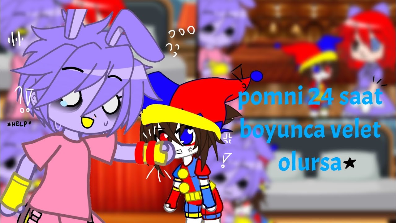 Pomni 24 saat boyunca velet olursa★#funnybunny #tadc #ytdayibenionecikarnolur #gacha #memes