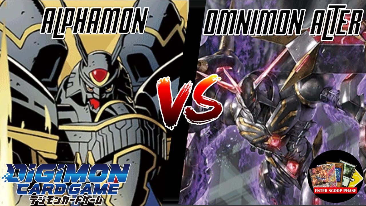 Alphamon VS Omnimon Alter | Digimon TCG Gameplay (BT13/EX4)