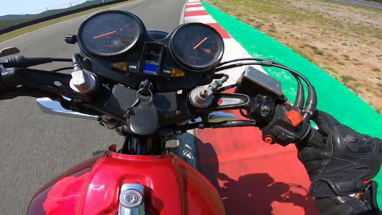 Honda CB 900 F Bol D Or  on Race Track Grobnik