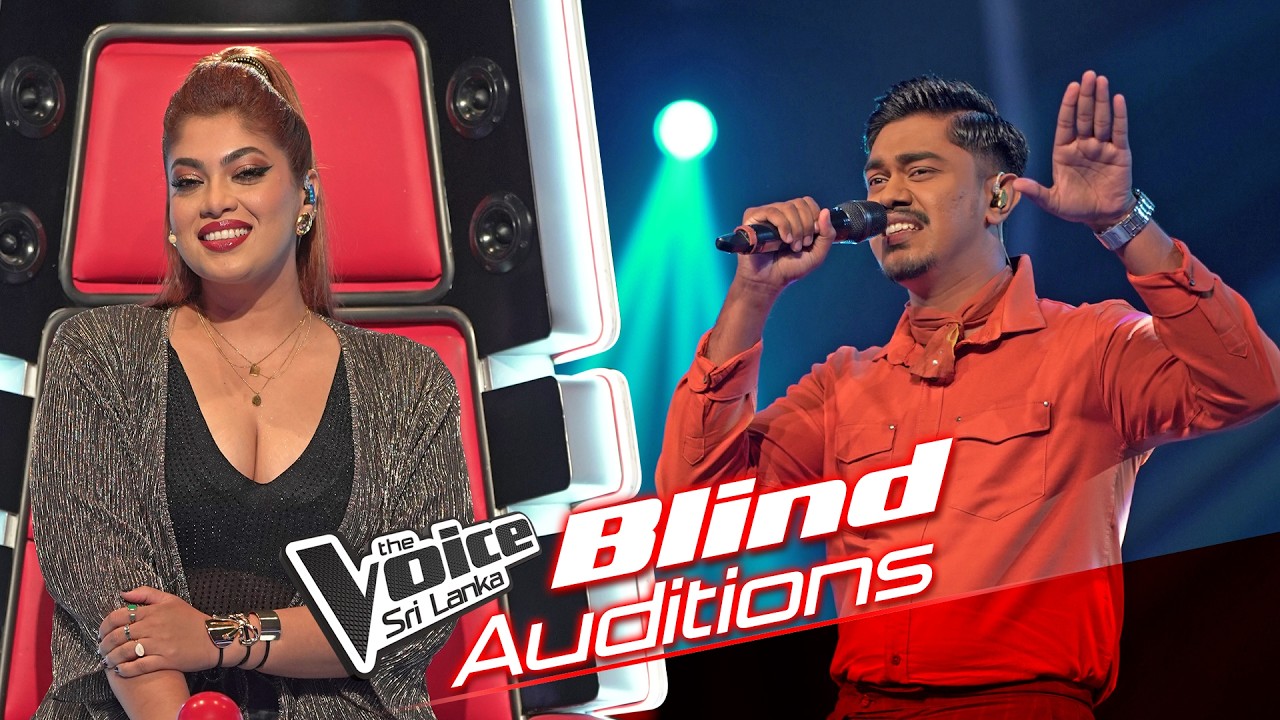 Bimsara Nadeesha | Sanda Tharu Nihadai (සඳ තරු නිහඬයි )  | Blind Auditions | The Voice Sri Lanka