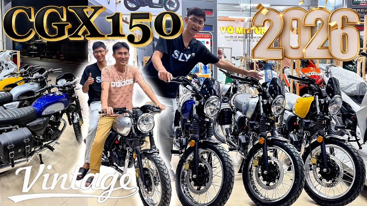 Cận cảnh thực tế những chiếc Honda CGX 150 Vintage 2026 đầu tiên về VN 🇻🇳 VÕ MOTOR (17/01/26)
