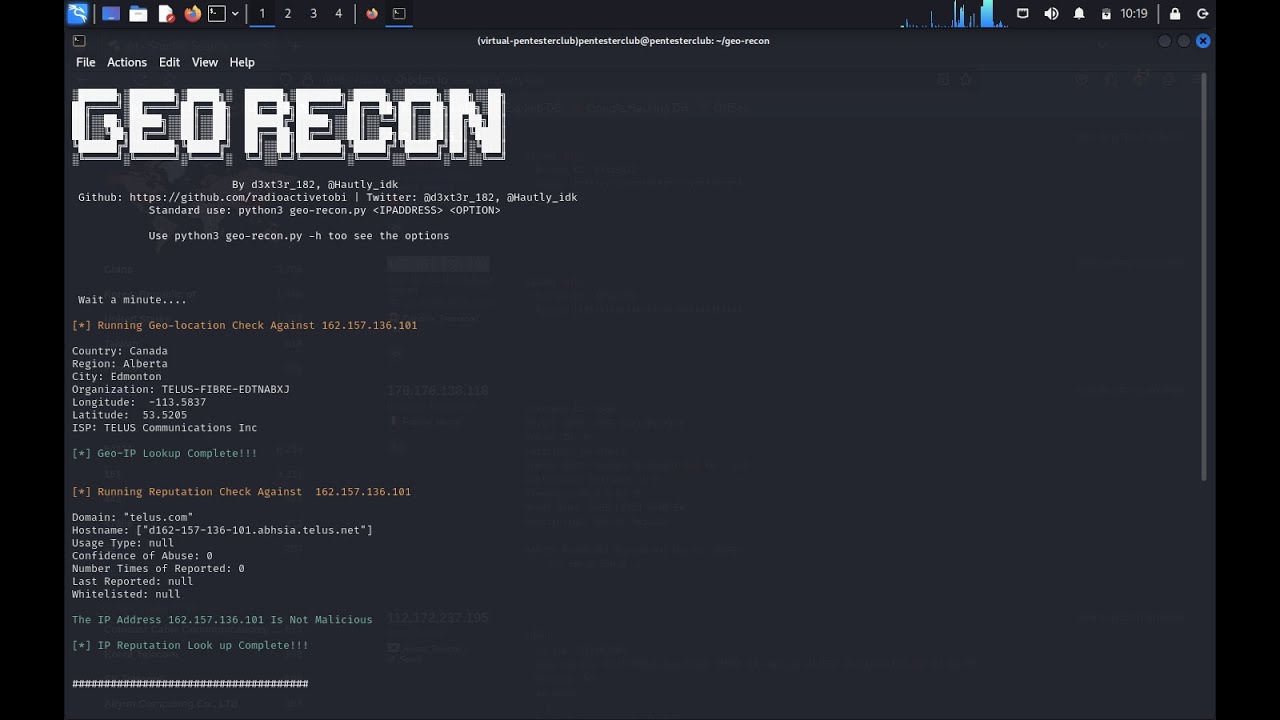 GeoRecon: Powerful OSINT CLI Tool for Fast IP Reputation & Geo Location Lookup
