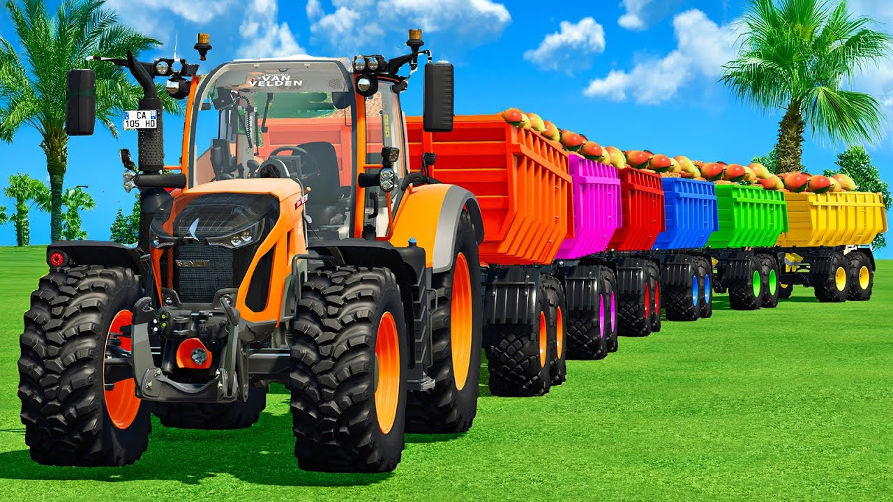 LOAD MINI WATERMELONS & TRANSPORT WITH ZETOR TRACTORS - FARMING SIMULATOR 25