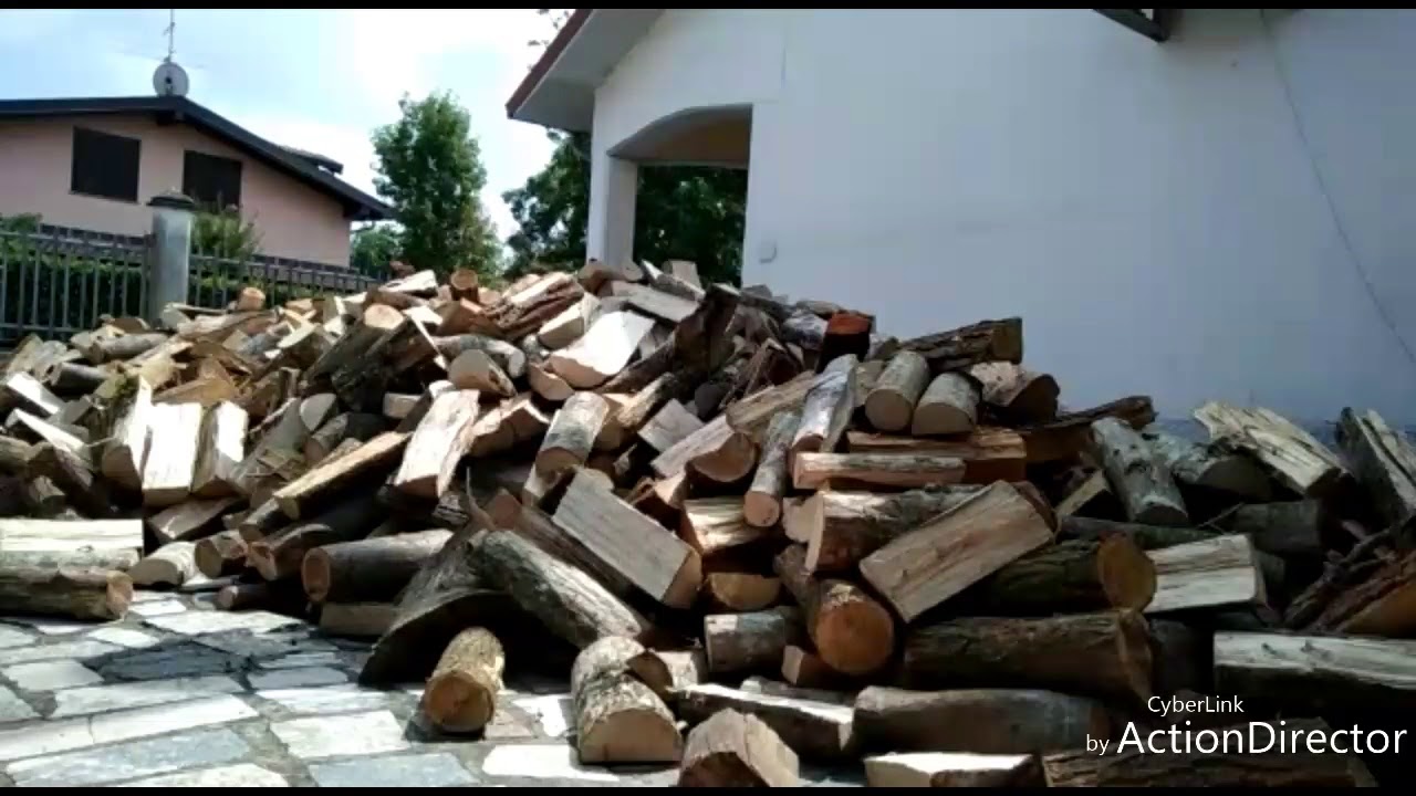 11 luglio 2018...46 quintali di legna timelapse