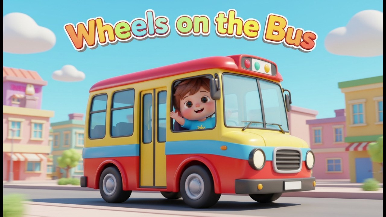 The Wheels on the Bus – Nursery Rhyme, Toddler Learning, Vehicle Fun, and Playful Movement