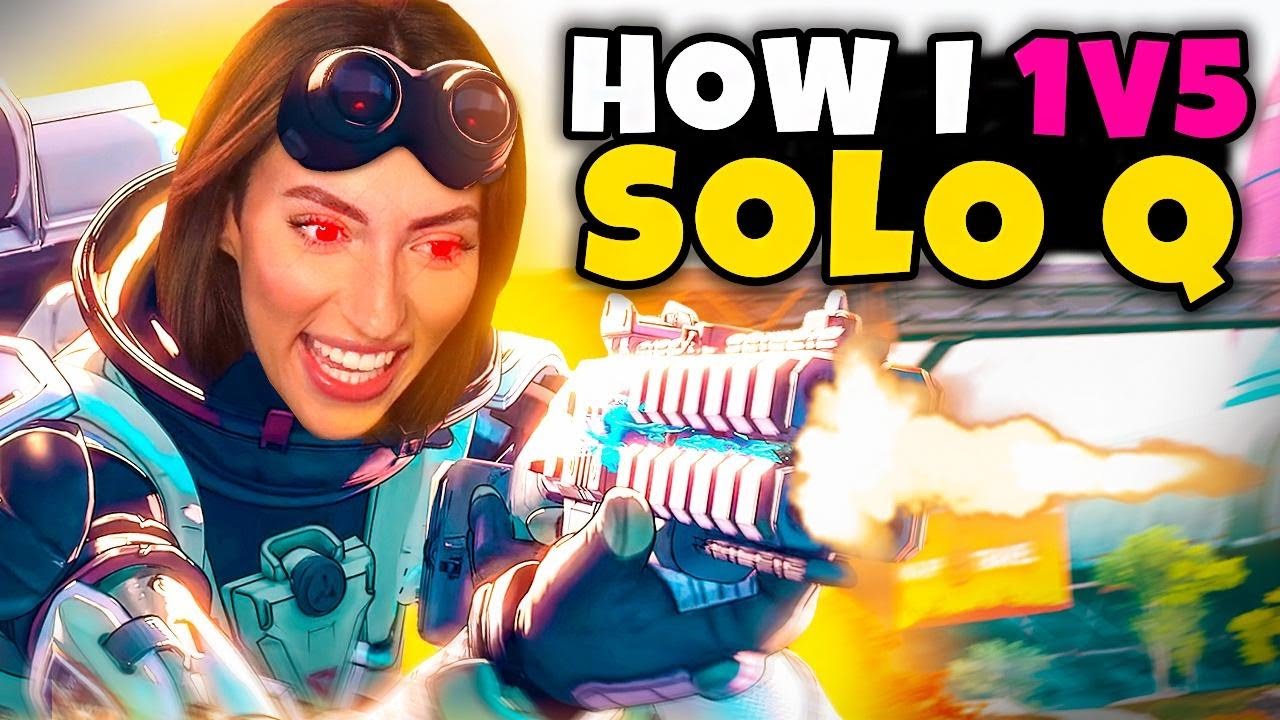 INSANE Solo Q Rank Clutch (1v5) w NO HEALS - Claraatwork Apex legends
