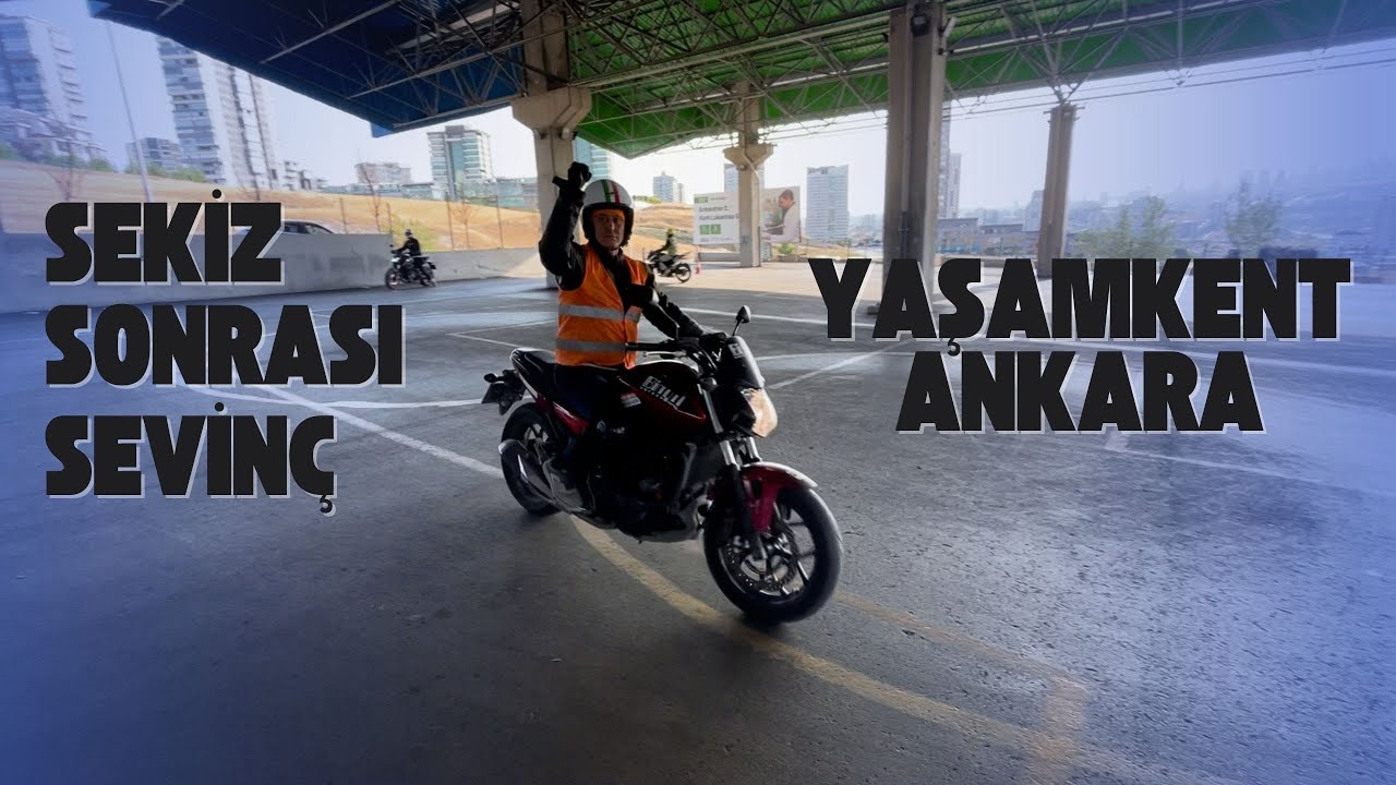 Sekizden sonra adayın sevinci | Yaşamkent Ankara Parkuru | Motosiklet Sınavı