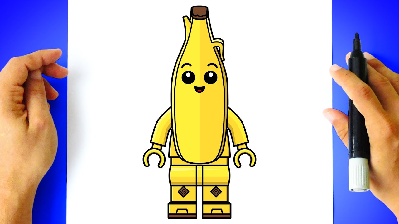 How to DRAW LEGO PEELY - Fortnite Drawing