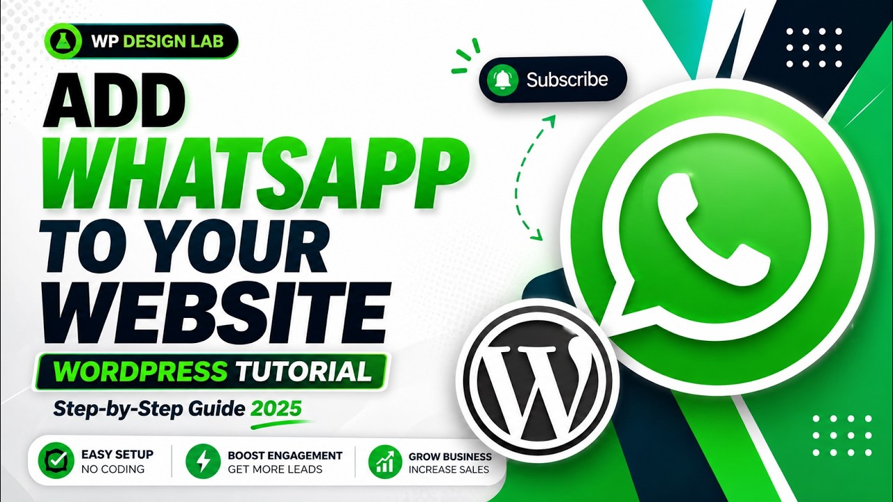 Добавьте WhatsApp Business на свой сайт | Учебное пособие по WordPress