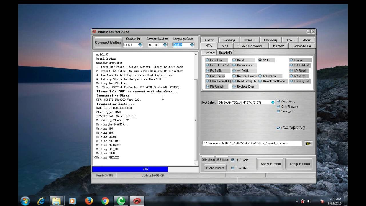 How To Flash/Unbrick/Fomart Any Mediatek Device Using Miracle Box Crack