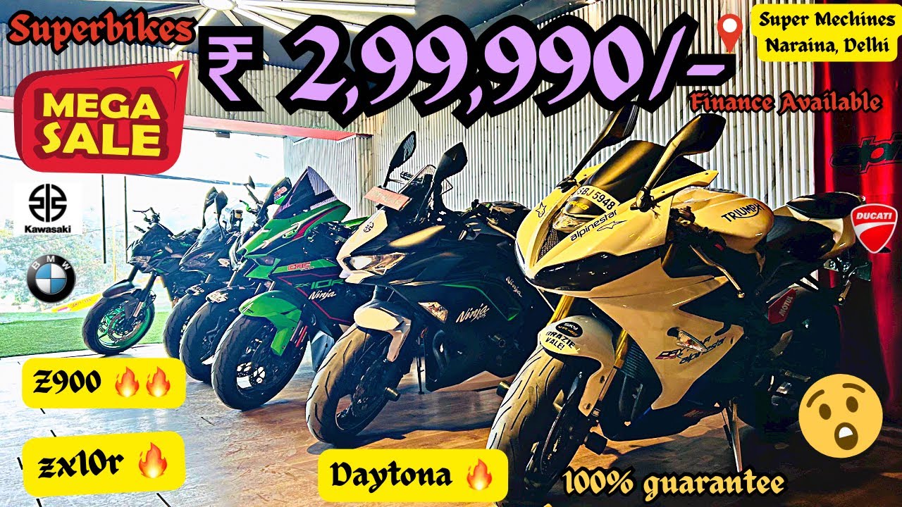 Second hand superbikes in delhi 🔥🔥 z900 | zx10r | daytona | cheapest superbike in delhi #z900