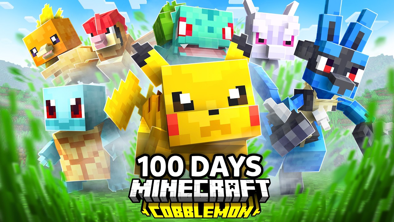 I Spent 100 Days in RANDOMIZER Pok&eacute;mon Minecraft VS. my Rival! (Duos Cobblemon)