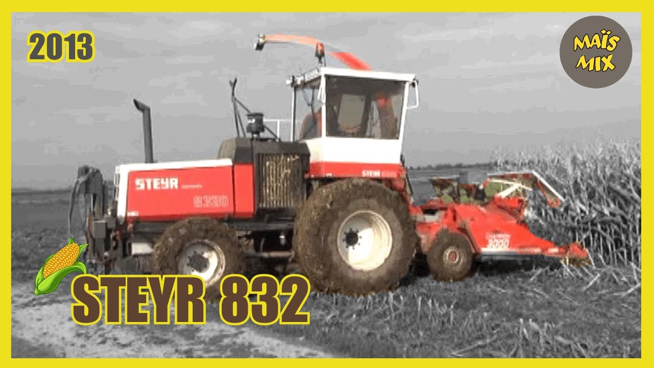 Maïs 2013 | Steyr 8320 met Kemperbek Champion 3000 kort langs slootkant | Fendt Deutz Fahr | Beco