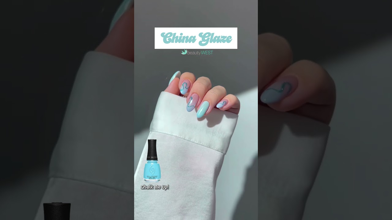 🎨 Soft, playful #ChinaGlaze #ChalkMeUp #PastelNails #NailPolishAddict #NailInspo #beautywests #nails