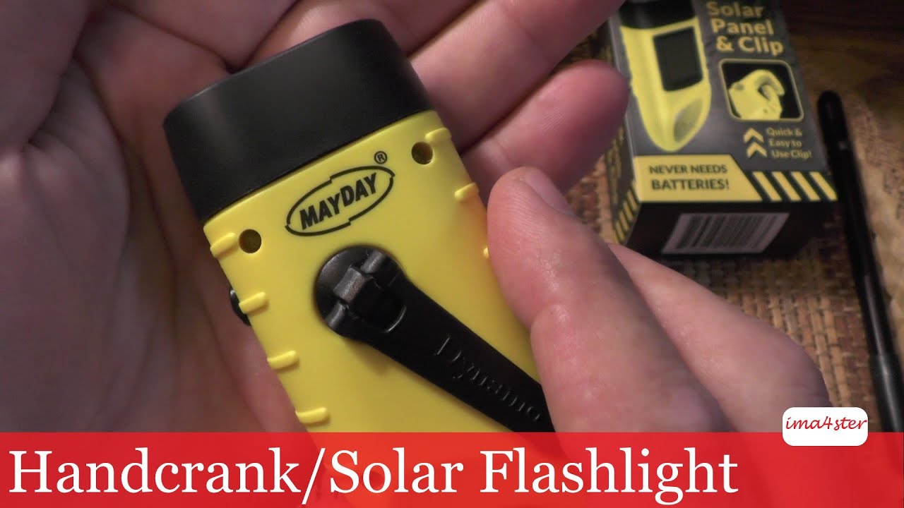 Handcrank Solar Flashlight