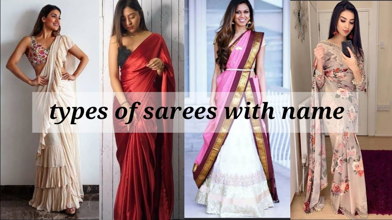 26 types of sarees with their name | sarees with name |trendy girl neha