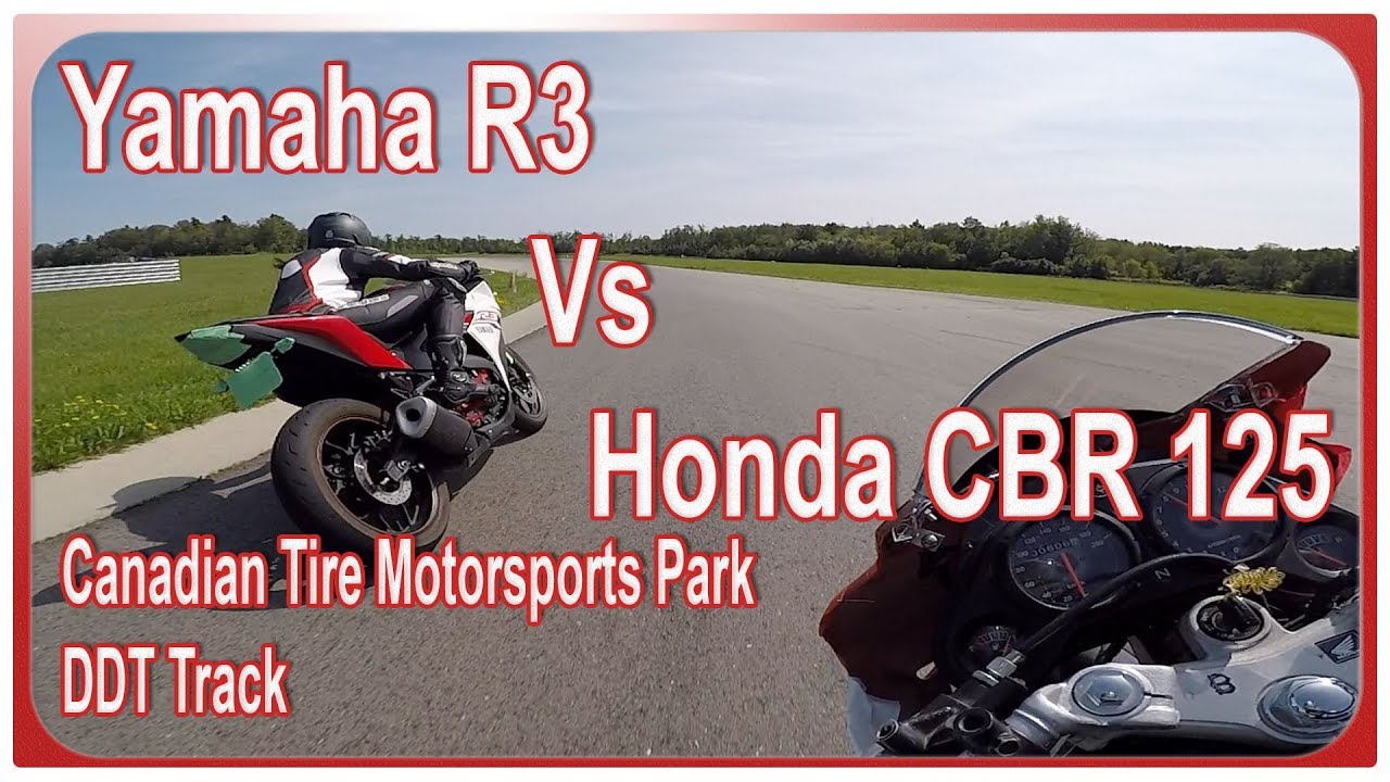 Honda CBR 125 vs Yamaha R3 - Track Day