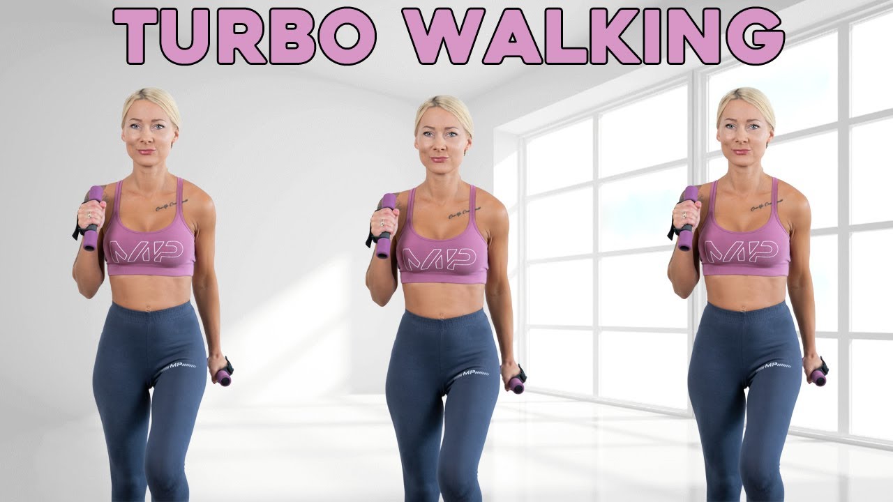 30 MIN TURBO WALKING Callorie Killer Workout No Jumping Knee Friendly