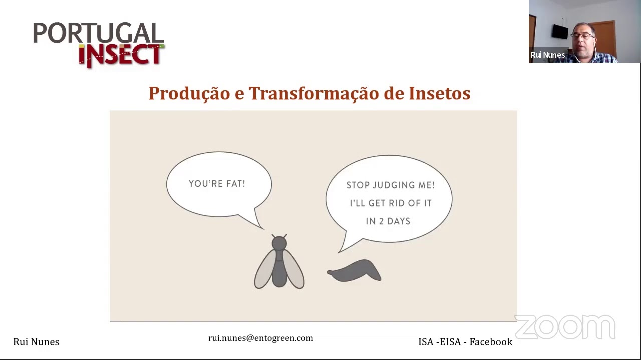 Palestra sobre Produção e Transformação de Insetos- Portugal Insect