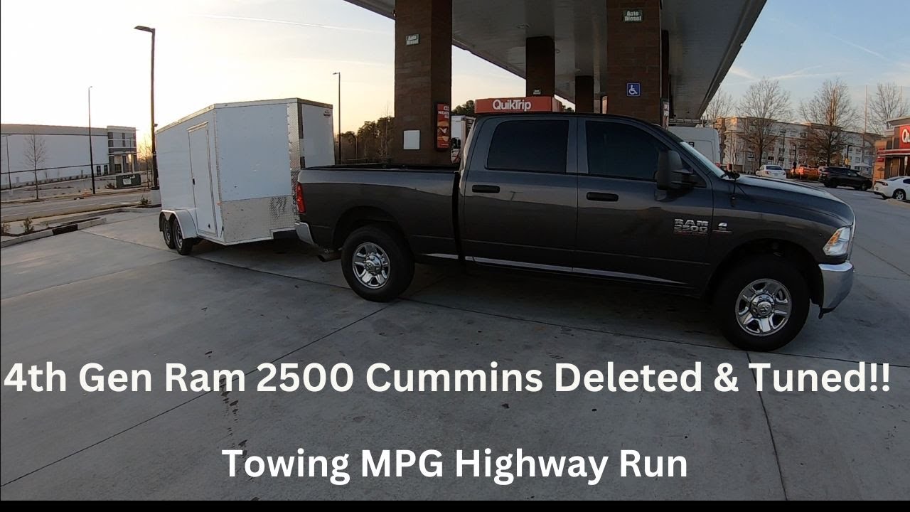 2018 Ram 2500 Trailer Towing Test Deleted & Tuned Cummins Test (Good MPG??)