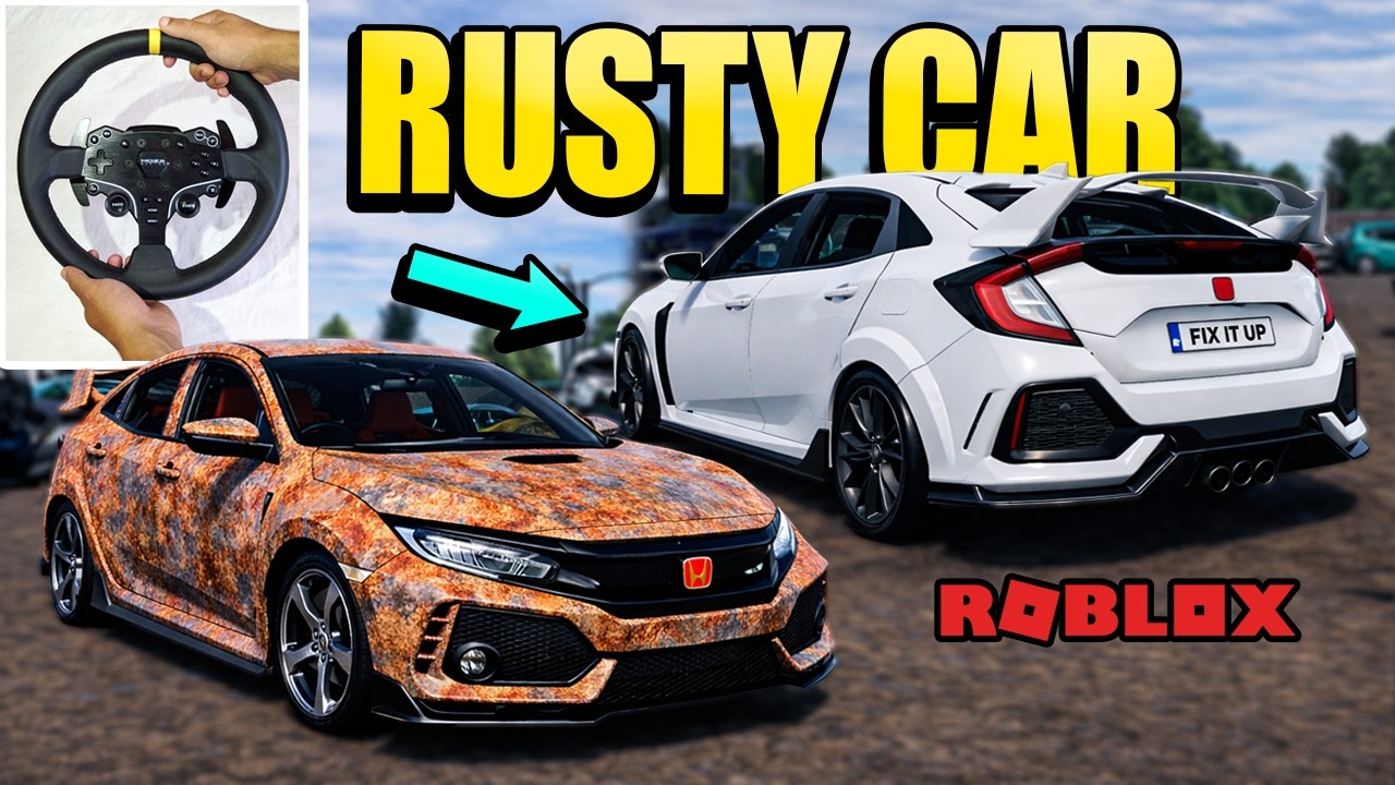 I Fixed Rusty HONDA in ROBLOX! | Fix it up