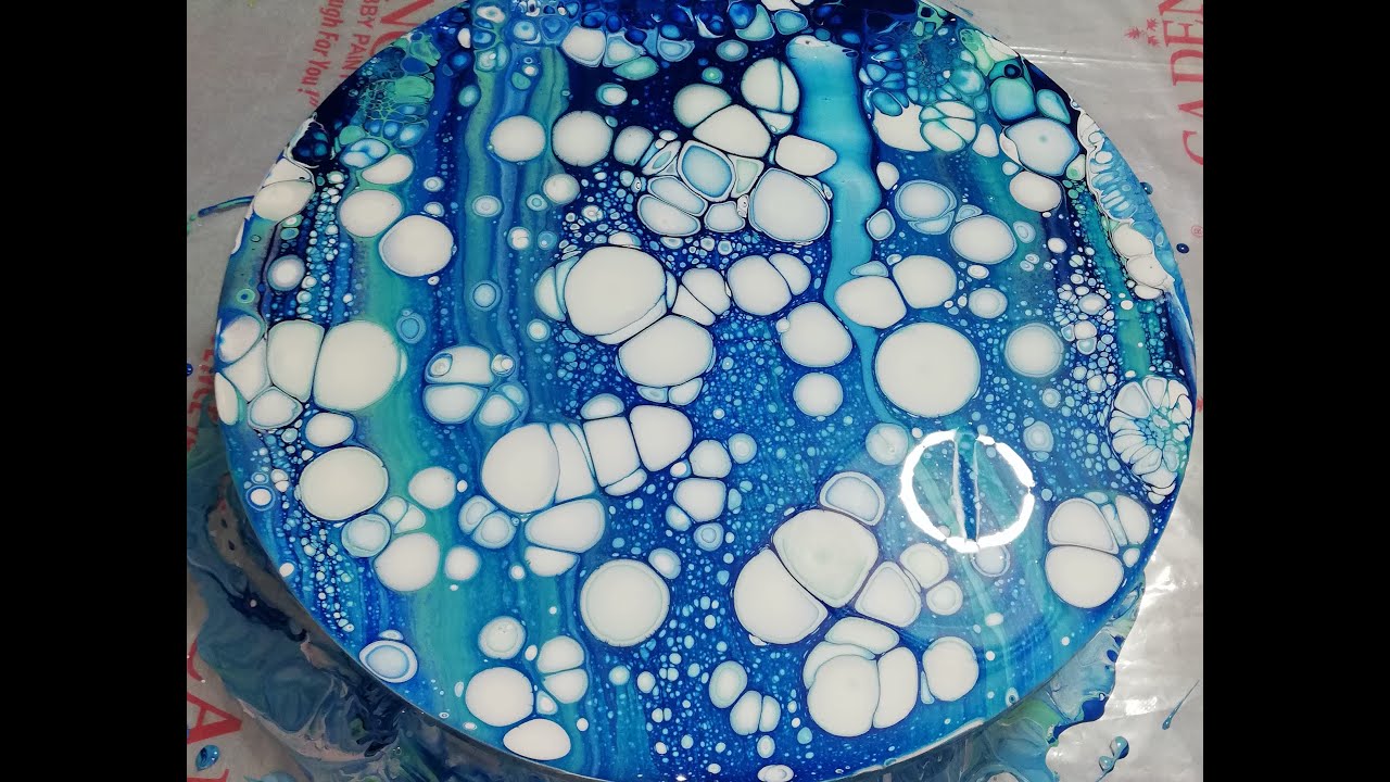 YT_010620- Big Big Big Cells for Acrylic Pouring. Swipe Technique