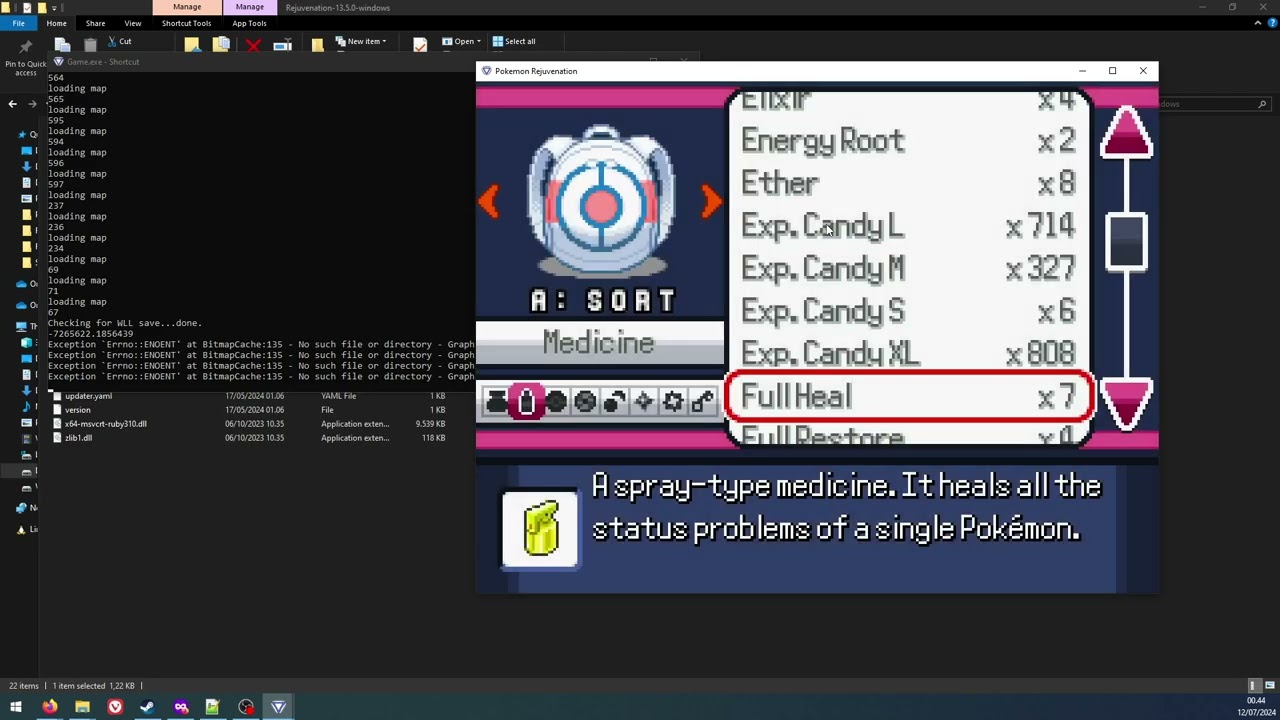 How to get debug in Pokemon Rejuvenation (and other fangames)