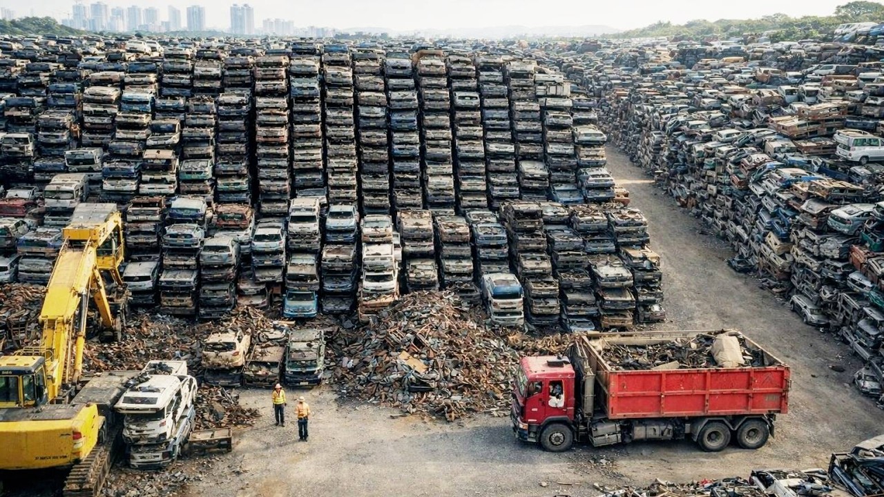 Inside the Giant Crushers: How Mega Machines Turn Mountains and Steel into Resources