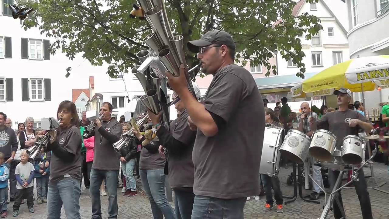 Stadtfest Bad Waldsee 2015 - Auftritt der Schalmeiengruppe Mondheuler aus Dornbirn
