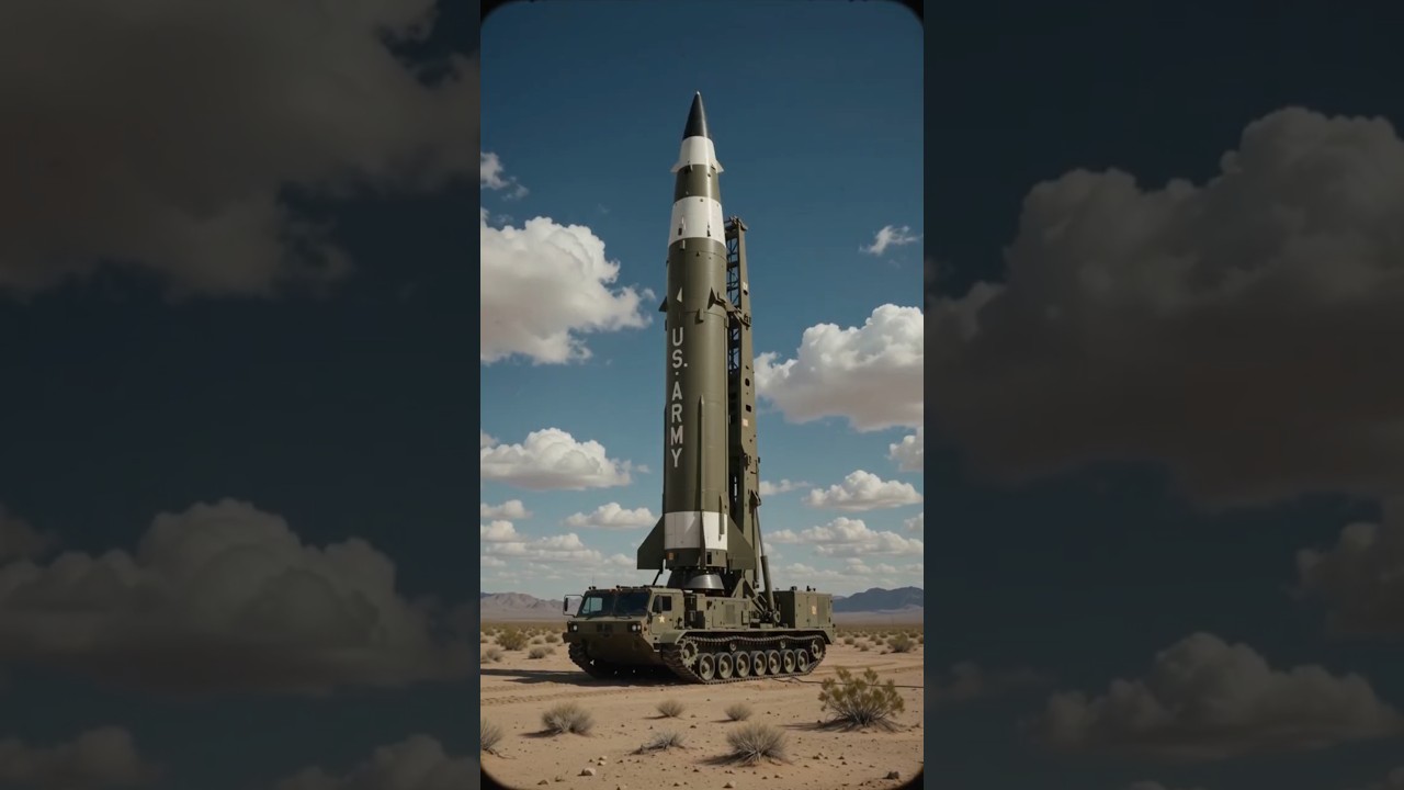 MGM-31 Pershing I (1962) 🇺🇸 | America's Cold War Nuclear Missile 🚀 #Shorts