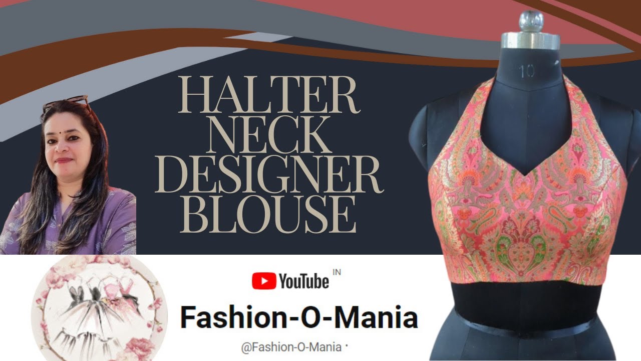 New Trending blouse | halter neck blouse |halter neck#halterneckblouse