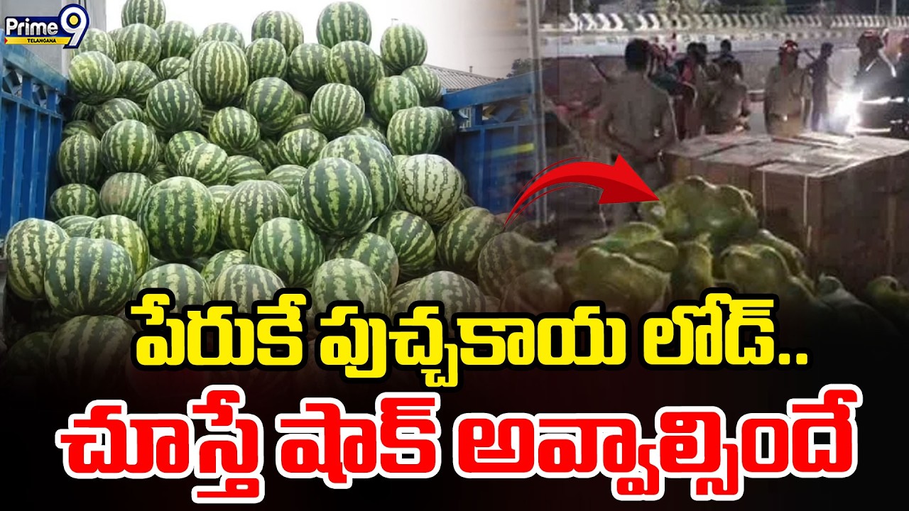 Watermelon Lorry Seized in Kerala :పేరుకే పుచ్చకాయ లోడ్.. చూస్తే షాక్ అవ్వాల్సిందే | Prime9Telangana