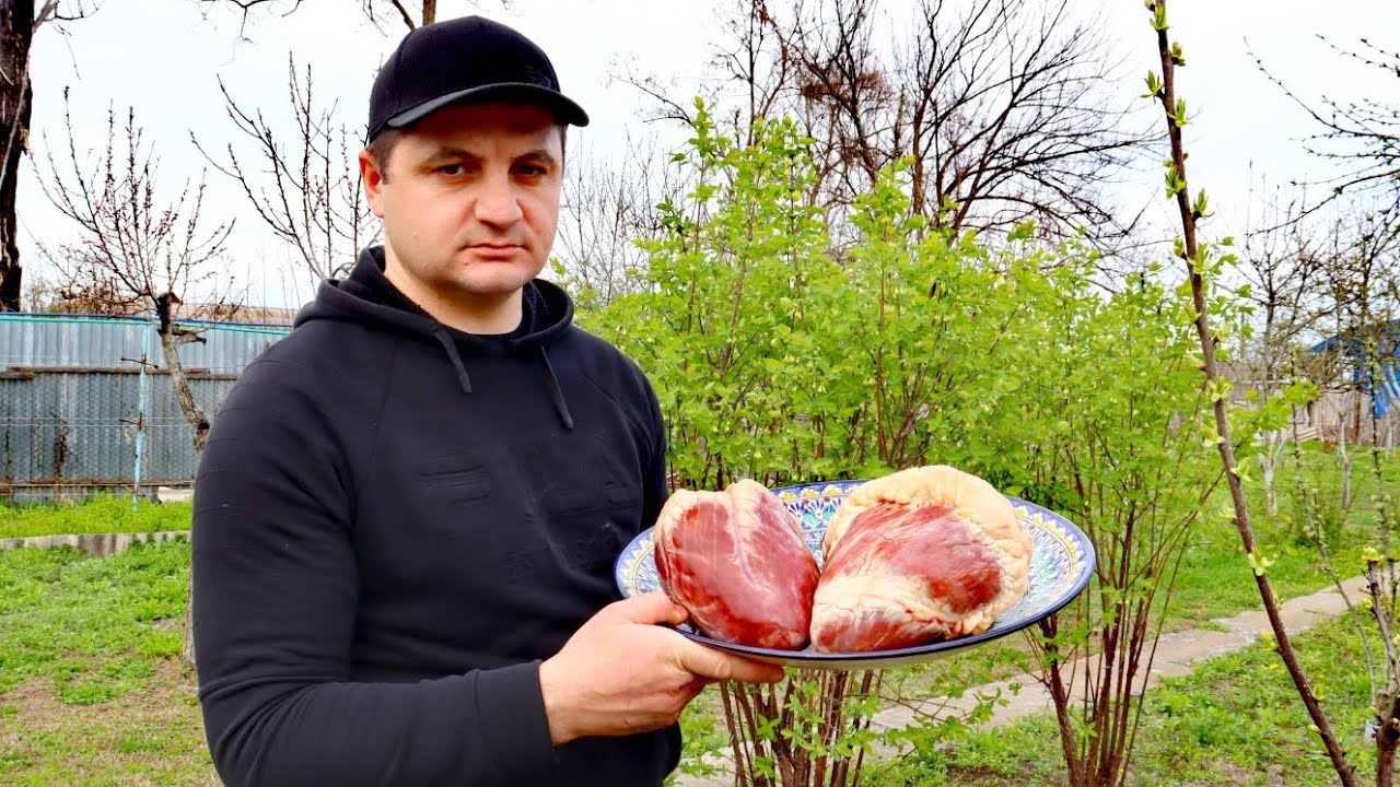 ГОВЯЖЬЕ СЕРДЦЕ В КАЗАНЕ НА КОСТРЕ. ВКУСНЫЙ РЕЦЕПТ.