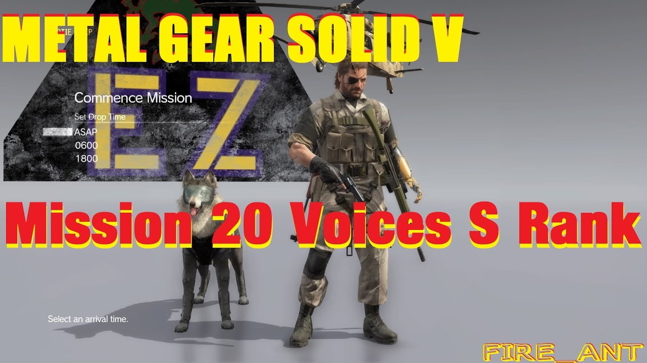Metal Gear Solid V - Mission 20 Voices S Rank