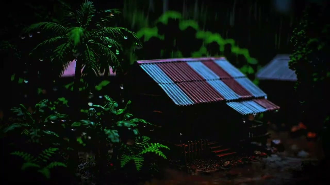 Village Rain ASMR – Peaceful Countryside Rain Sounds for Sleep, Relax & Study