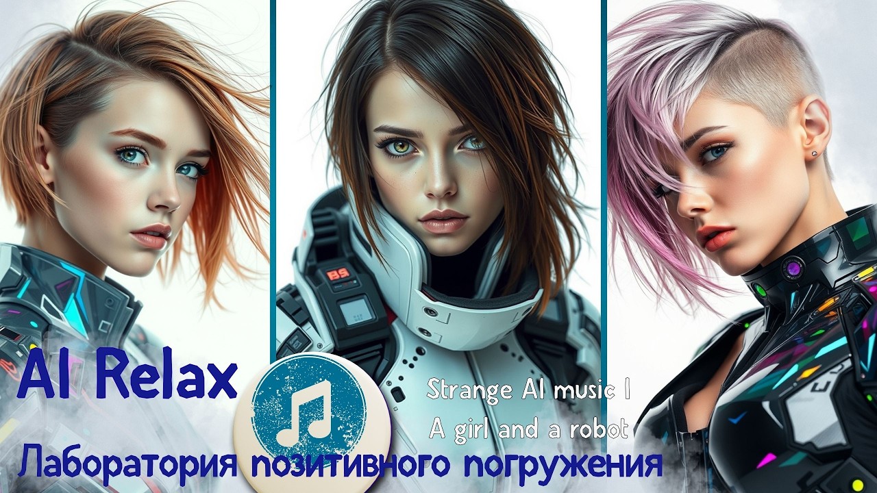 Лаборатория позитивного погружения. AI Relax. Киберсон № 49 Strange AI music | A girl and a robot