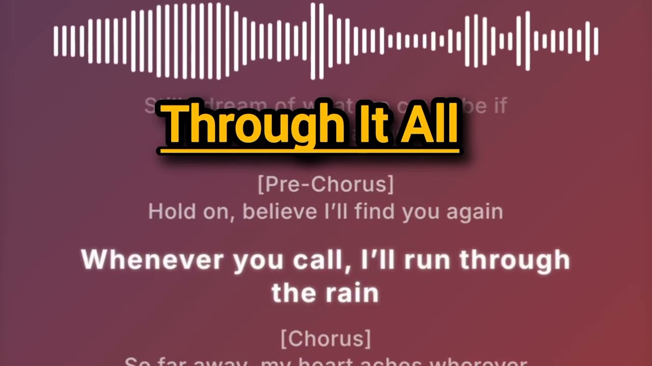 New Trending English Song | Through It All | Trending Music Video With Lyrics | Happy Sangriang