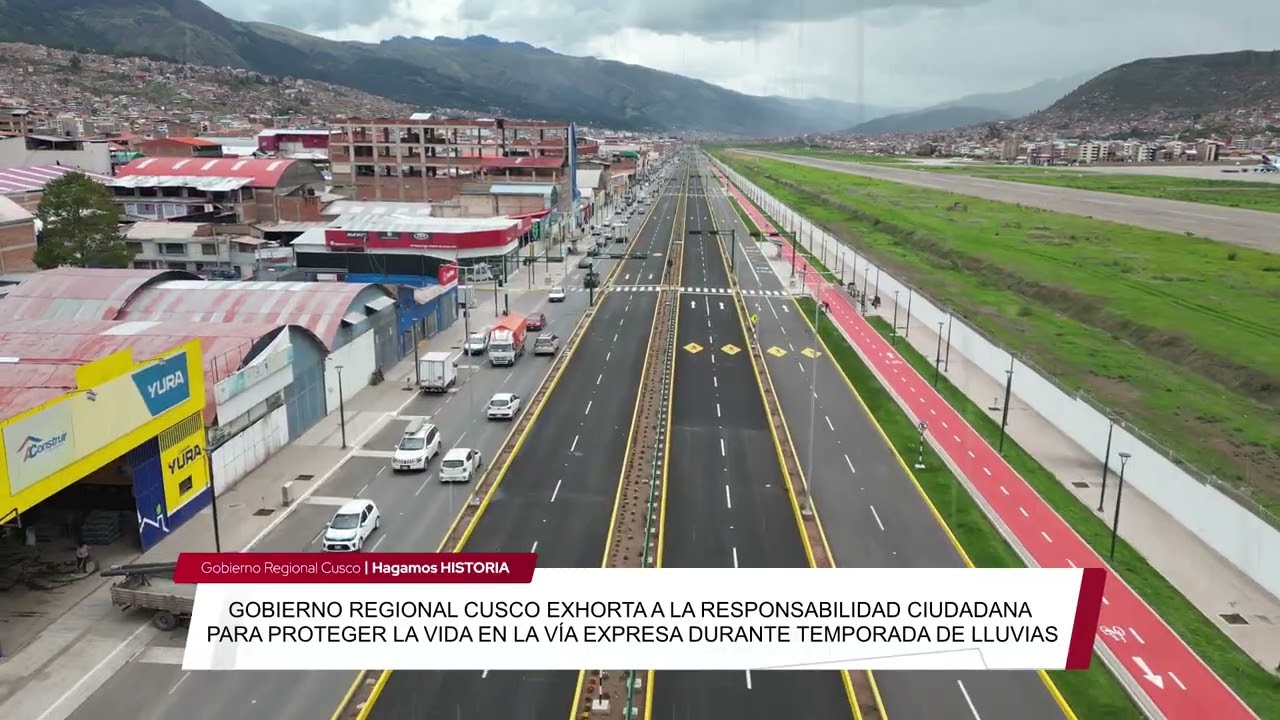VÍA EXPRESA: EXHORTAN A CONDUCIR CON PRECAUCIÓN ANTE TEMPORADA DE LLUVIAS