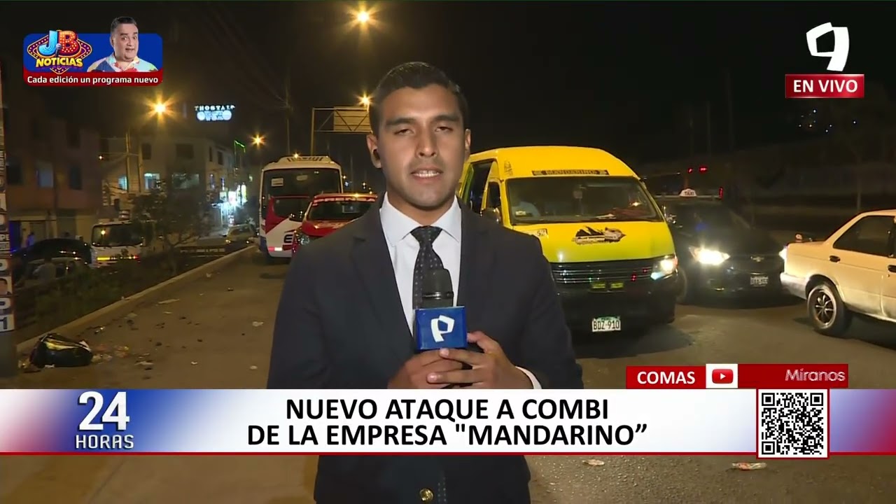 Comas: nuevo ataque armado contra combi de empresa “Mandarino”