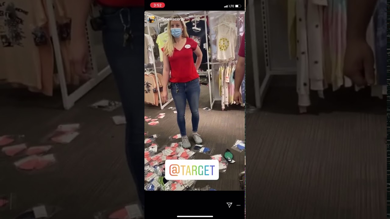 Privileged Karen has tantrum over masks and trashes target