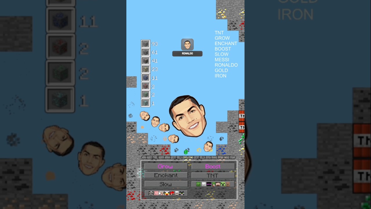 Minecraft 😱 Falling Pickaxe Gameplay || Falling Pickaxe Chat control #shorts #fallingpickaxe