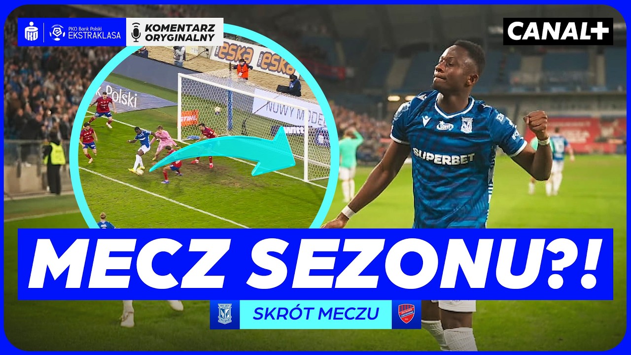 7 GOLI W KOSMICZNYM SPOTKANIU! ZŁOTA PIĘTKA AGNERO W DOLICZONYM CZASIE! LECH - RAKÓW, SKRÓT MECZU