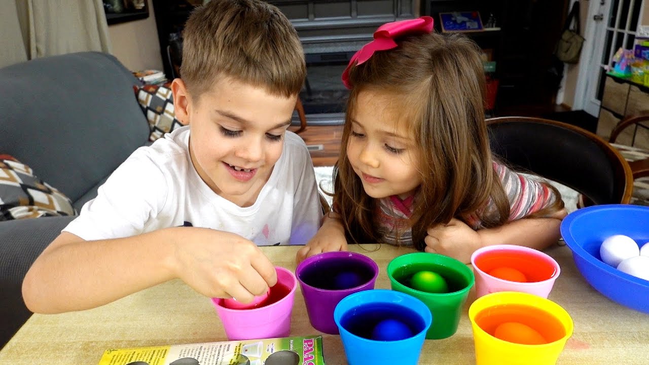 Decorating and Coloring Eggs - Fun Art Project at Home