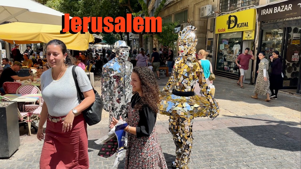 Jerusalem. End of Summer and Entertainment on Jaffa and Ben Yehuda Streets