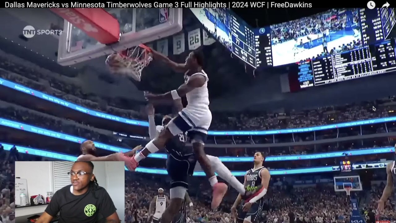 SoulStarGhost reacts to DALLAS MAVERICKS VS MINNESOTA TIMBERWOLVES Game 3