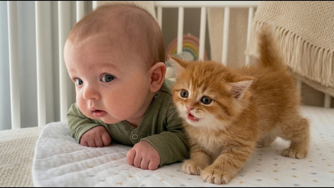 5 Minutes of the Sweetest Baby & Kitten Moments 🥹🐱