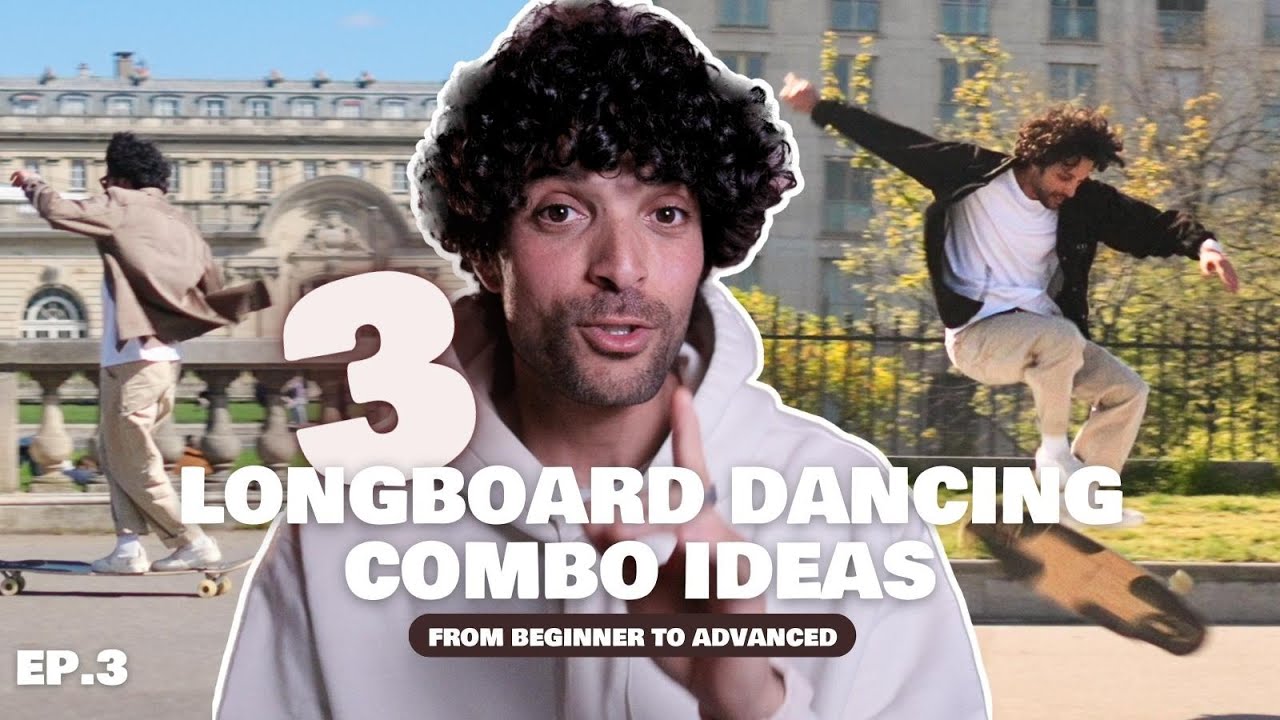 3 Longboard dancing & freestyle COMBO IDEAS | From Beginner to advanced ( Ep.3 )
